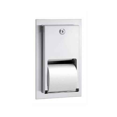 Bradley 5412-000000 Toilet Tissue Disp, Recessed, Dual